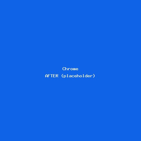 Chrome — wrapped result