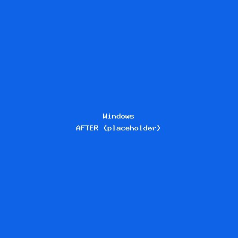 Windows — wrapped result