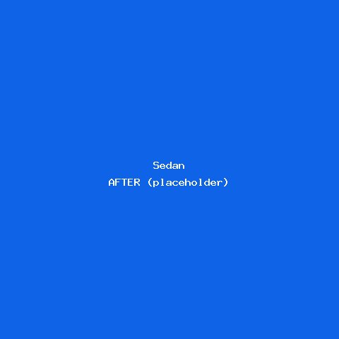 Sedan — wrapped result
